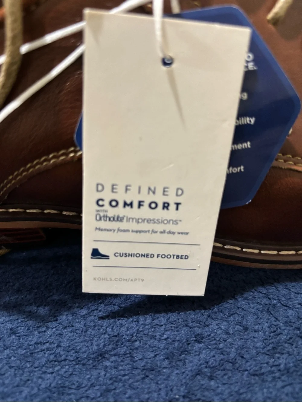 Apt. 9 Men’s Tan/Brown Perforated Cap-Toe Derby Shoes